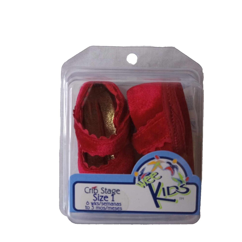 Wee Kids, Crib Stage, Size 1, 6 Weeks-3 Months, Red, Vintage, Brand New, Sealed